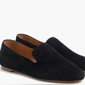 NWB Jcrew Suede Loafers - Size 6 - Black